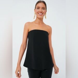 Tuckernuck Strapless Noir Crepe Marin Top
